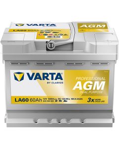 Varta LA60 - 12V 60Ah (Dual Purpose AGM)