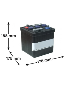 105B Batteri 6V 66Ah til Veteranbil 