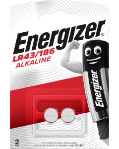 Energizer Alkaline LR43 / 186 Batterier (2 Stk. Pakning)