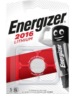 Energizer Lithium CR2016 Batteri (1 Stk. Pakning)