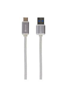 SKROSS Charge'n Sync Steel Line USB til USB-C Kabel - 1 meter