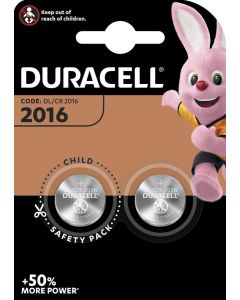DURACELL DL2016 / CR2016 knapcelle (2 stk.)