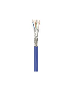 CAT 7A+ netværkskabel, S/FTP (PiMF), blå, 250m Dispenseræske