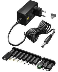 3-12V Universal strømforsyning Max 2,25A (8 stik)