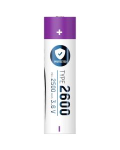 Ansmann 18650 genopladeligt batteri 2600 mAh m/ sikkerhedskredsløb