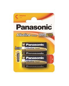 Panasonic Alkaline Power C / Baby Batterier  - 2 Stk. Blister