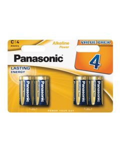 Panasonic Alkaline Power C / Baby Batterier  - 4 Stk. Blister