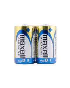 Maxell Long life Alkaline D / LR20 Shrink batterier - 2 stk.