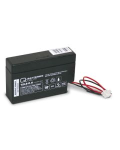 Q-Batteries 12LS-0.8 12V 0,8Ah AGM batteri med JST connector