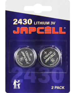 Japcell Lithium CR2430 Batterier - 2 stk. pakning