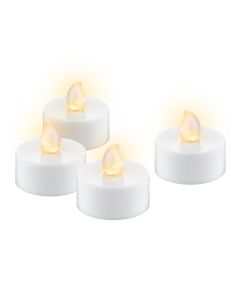 Goobay Fyrfadslys LED 4 stk hvid med timer