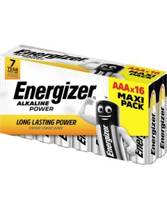 Energizer Alkaline Power AAA / E92 Batterier (16 Stk. Pakning)