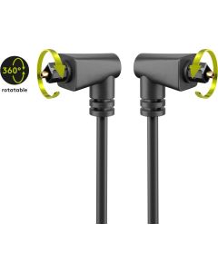 Goobay Toslink kabelrum 2 -vinklet og roterbar 90 ° - 2m