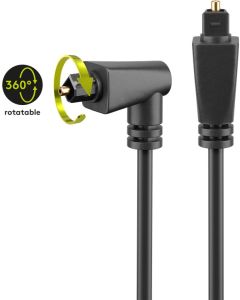 Goobay Angled Rotatable Toslink -kabel 90 ° - 1M