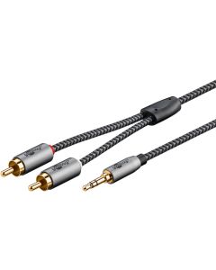 Goobay Mp3 Jack til cinch lydadapterkabel - 3m