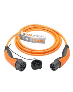 LAPP Type 2 Ladekabel til elbil - 11kW 7m, orange