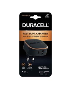Duracell Lader 1x USB-A 1x USB-C 12W