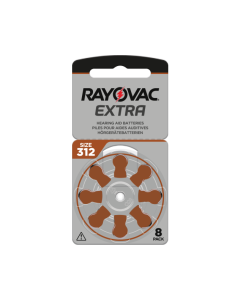 Rayovac Extra 312 (8 stk.) Høreapparatbatterier - 0 % Kviksølv