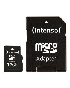 Intenso® 32GB Micro SD Hukommelseskort Incl. adapter