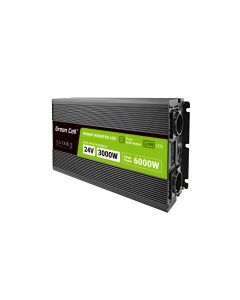 Green Cell Inverter med LCD display til bil 24V til 230V, 3000W/6000W Ren sinus