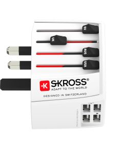 Skross Rejsestik Hele Verden til USB (4x USB-A)