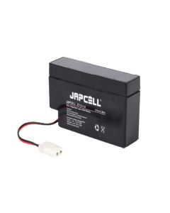 Japcell JC12-0.8AMP 12V 0,8Ah blybatteri med AMP stik