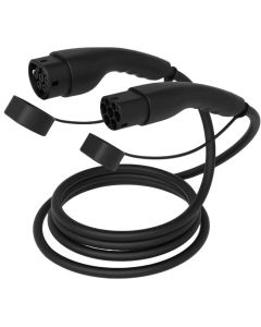Type 2 Ladekabel til elbil - 11kW 3m, sort
