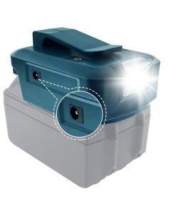 Powerbank adapter til Hitachi/Hikoki 18V m/ LED Lys og USB-C