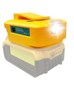 Powerbank adapter til Dewalt 20V m/ LED Lys og USB-C