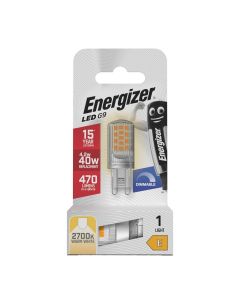 Energizer LED pære G9  4,2W 470 Lumen Varm hvid (2700K) - Dæmpbar