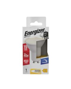 Energizer LED pære GU10  4W 450 Lumen Varm hvid (3000K) 120 grader spredning