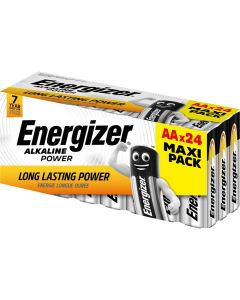 Energizer Alkaline Power AA / E91 Batterier (24 Stk. Pakning)