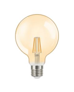 Energizer E27 LED glødepære GOLD, G95, 5W (550lm), 2200K, Varm hvid