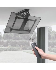 Motoriseret og foldbart TV-loftbeslag m/ remote, 35 kg. 32"- 70"