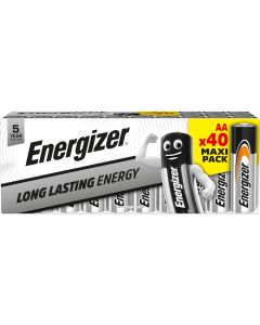 Energizer Everyday Long Lasting AA batterier (40 stk. pakning)