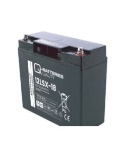 Q-Batteries 12LSX-18 12V 18,2Ah 10-års AGM batteri