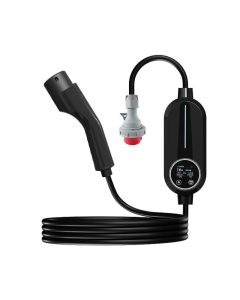 Transportabel Type 2 lader til elbil med app - 16A - 11kW - 5m