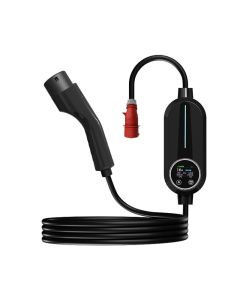 Transportabel Type 2 lader til elbil med app - 16A - 11kW - 10m