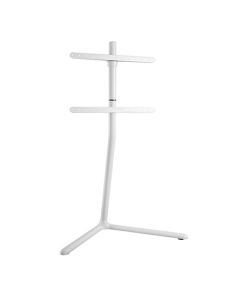 TV-gulvstander V-fod, kabelfix, 49"- 70" - Hvid
