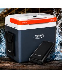 Zorn Køleboks 29L 12/230V/USB inkl. Powerbank 20.000 mAh