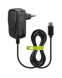 Goobay 15W USB-C lader med fast kabel, 1,5m