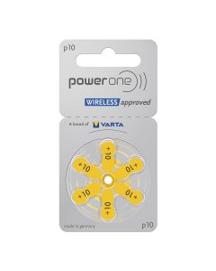 PowerOne P10 PR70 Wireless approved høreapparatbatterier - 6 stk.