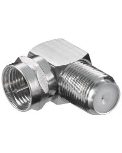 vinkel Adapter: F han - F hun 90° - Zink