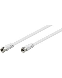 SAT kabel, hvid, 1,5m - F han -F han
