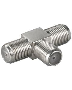 F-Adapter, T-Type: F hun - 2x F hun - Zink