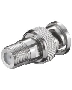 F-Adapter: F hun - BNC han - Zink