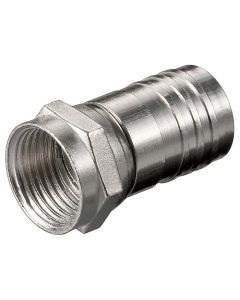 krimp F stik Konnektor 8,0mm - kobber-nikkel - 1 stk.