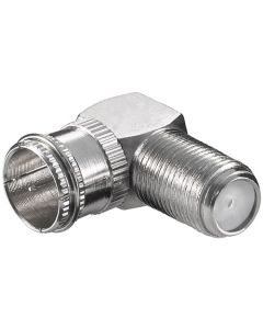 vinkel Adapter: F han (Hurtig) - F hun 90° - Zink