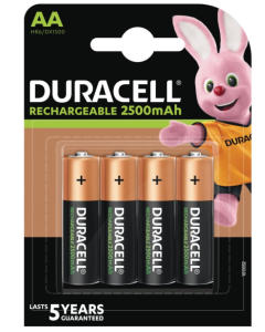 DURACELL AA / HR6 / R06 / 2500 mAh Genopladelige batterier (4 stk.)
