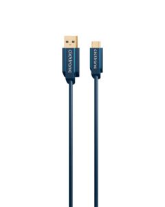 Clicktronic Casual USB-C kabel - 0,5m USB-C til USB Type-A